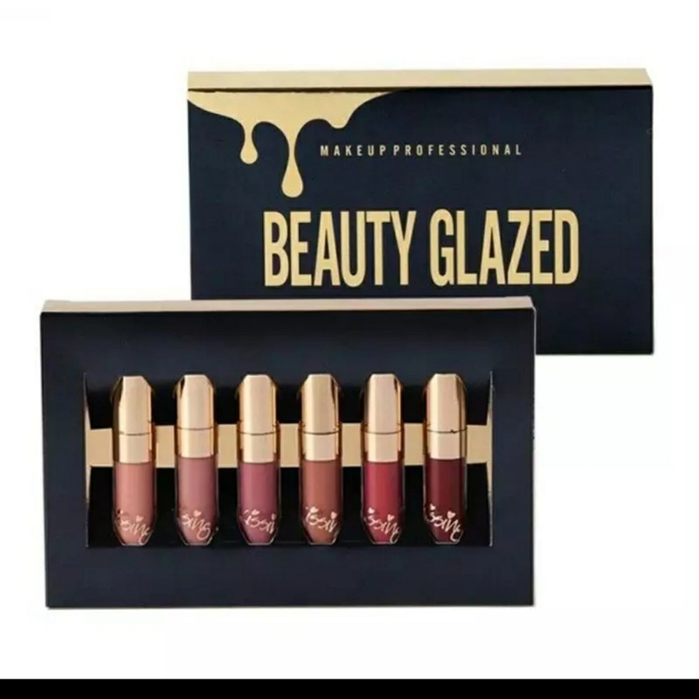 6 Pcs Matte Liquid Lip set, Beauty Glazed